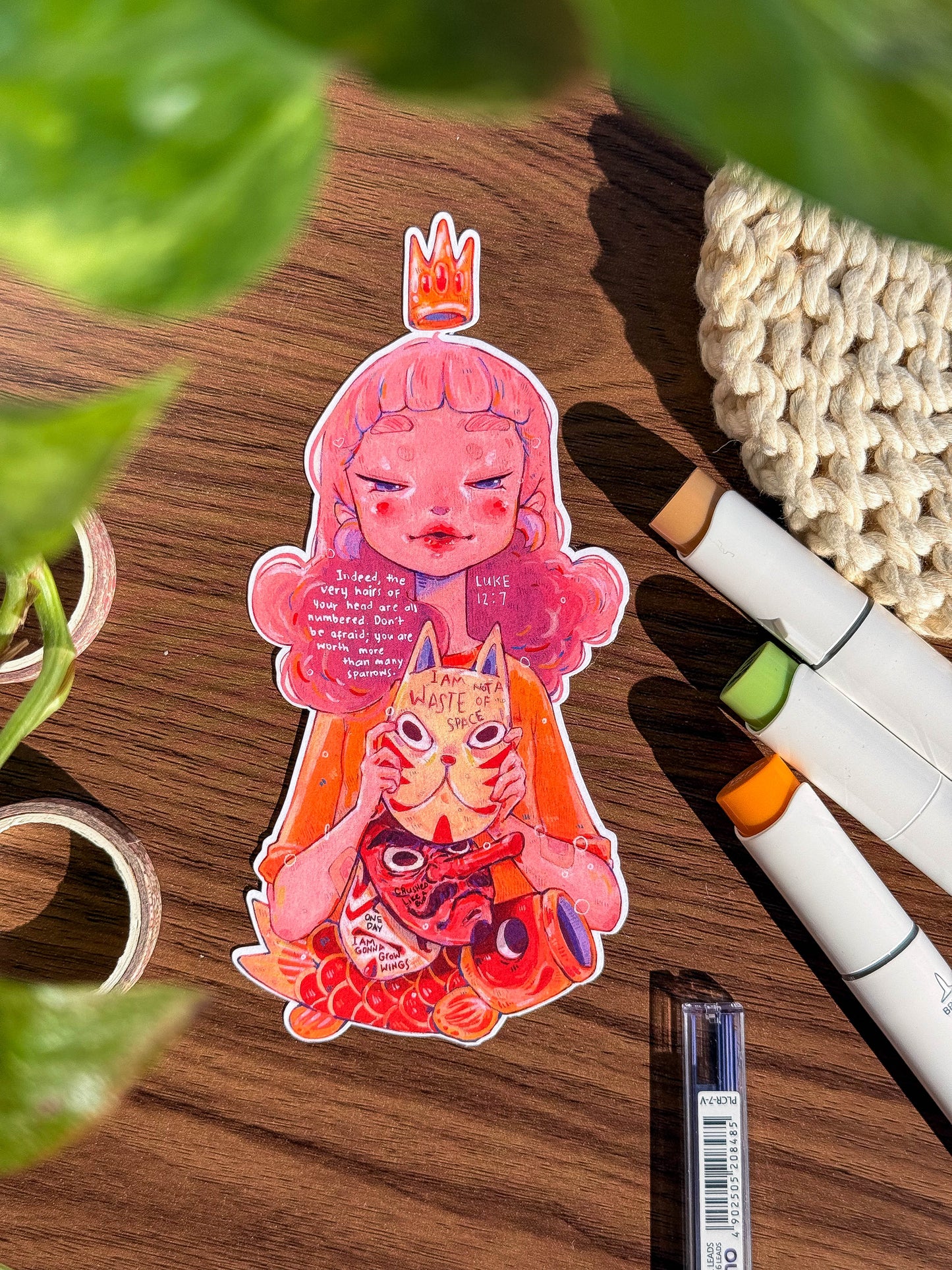 Luke 12:7 Vinyl Sticker | 1 PC