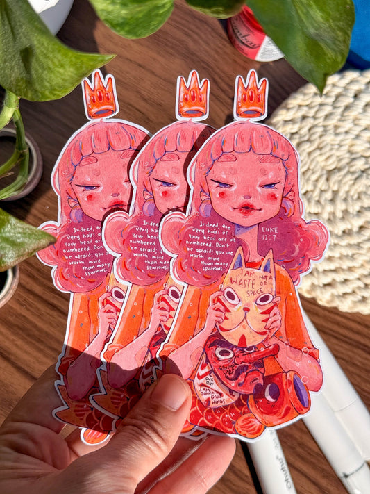 Luke 12:7 Vinyl Sticker | 1 PC