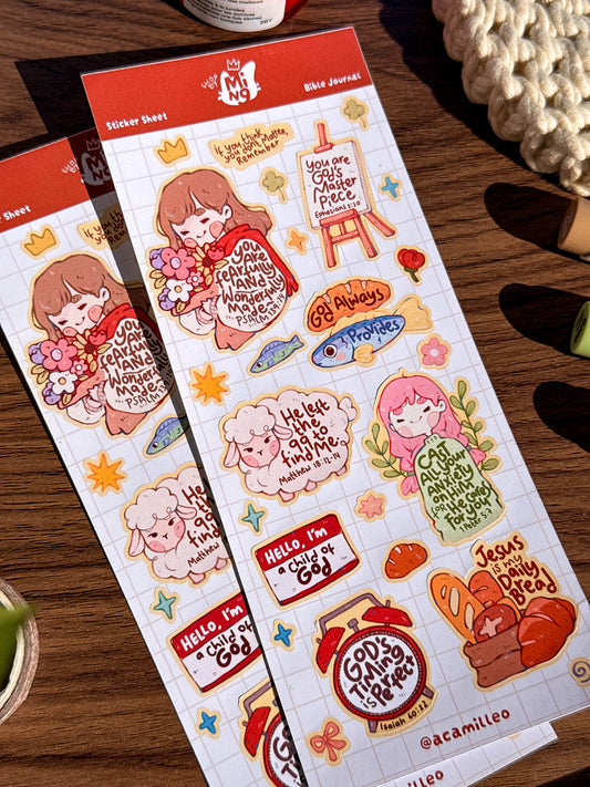 Bible Journal Sticker Sheet | 1 PC