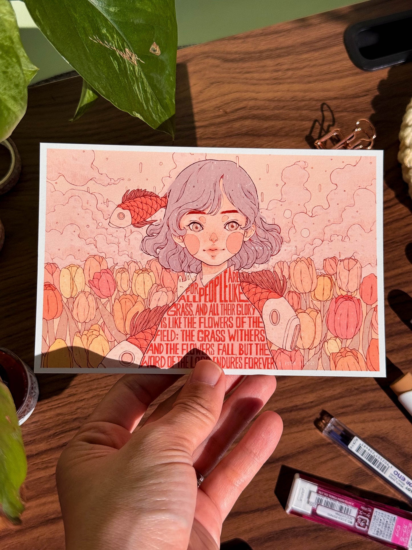 1 Peter 1:24-25 Post Card