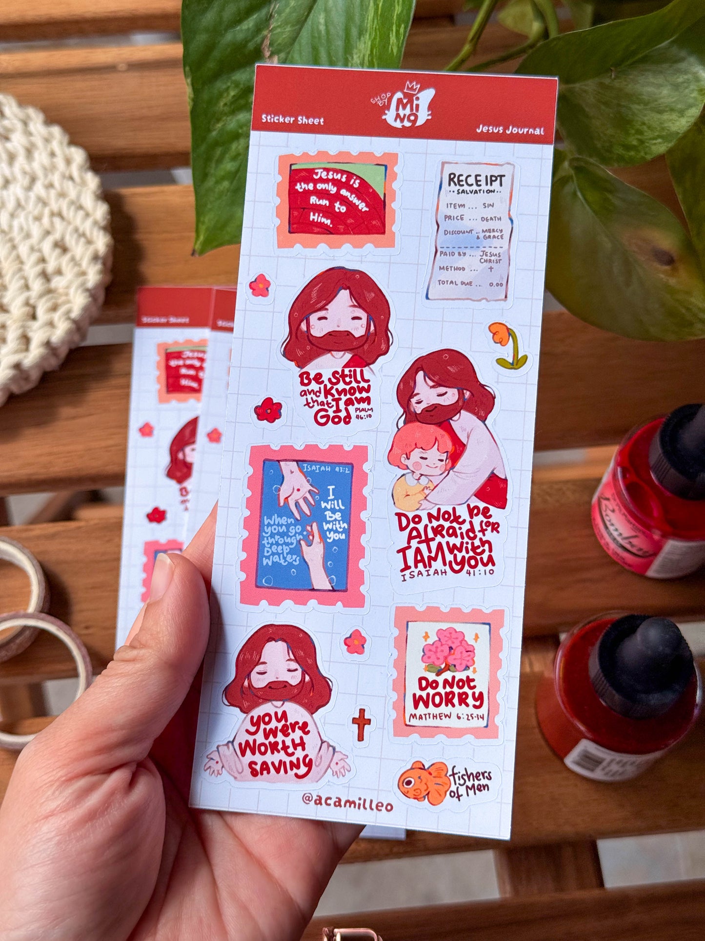Jesus Journal Sticker Sheet | 1 PC