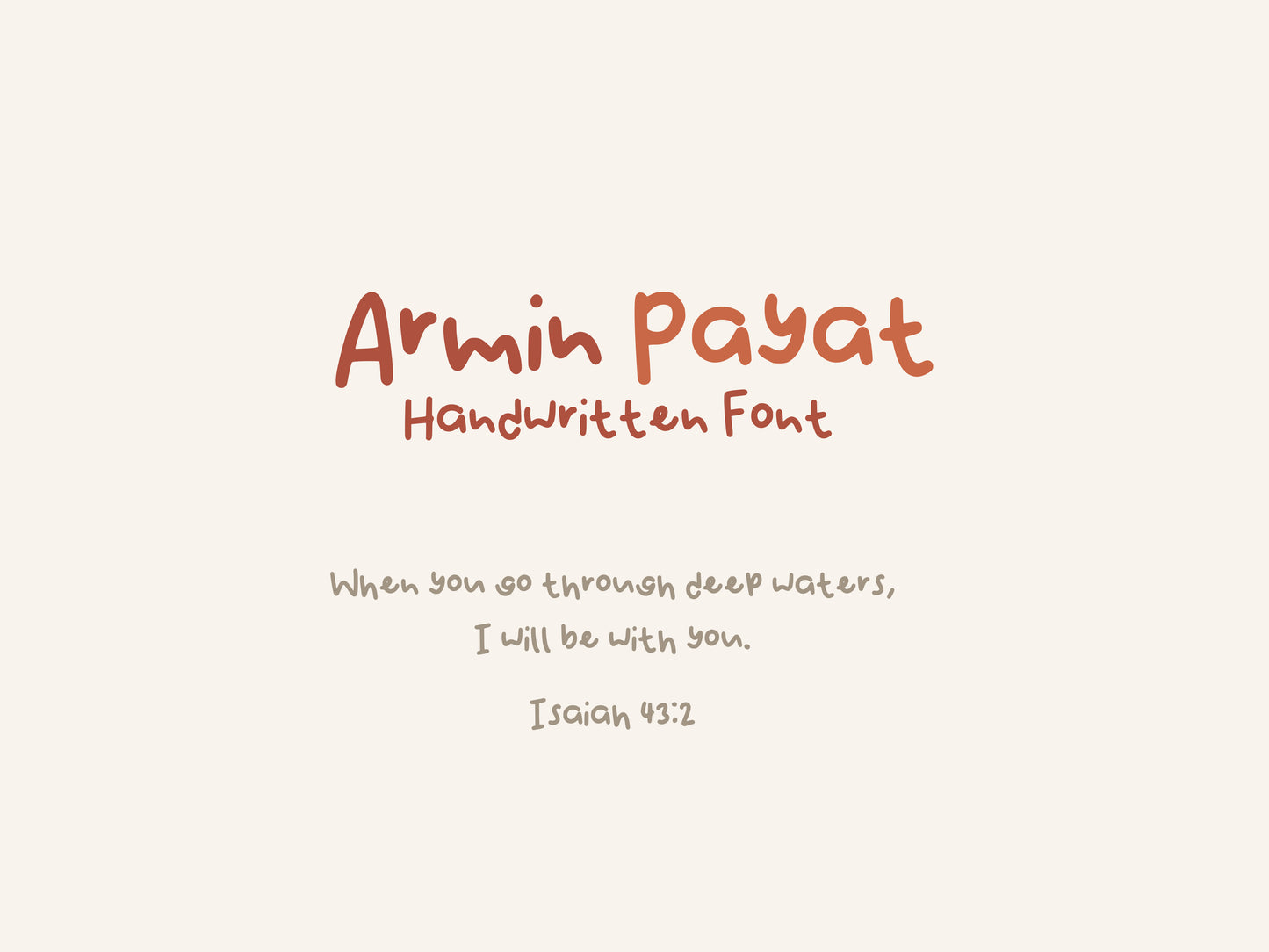 Armin Payat |  Font