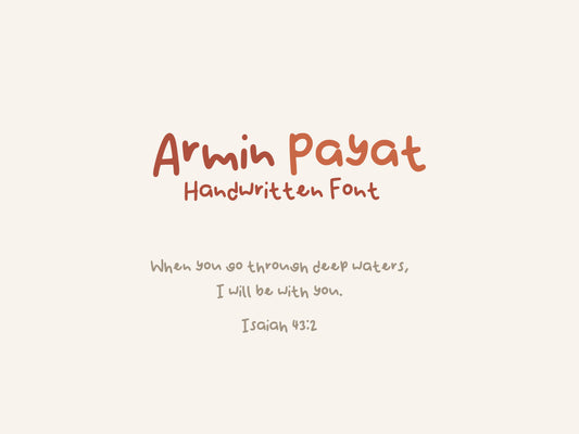 Armin Payat |  Font