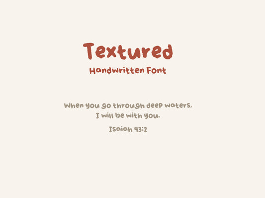 Textured |  Font