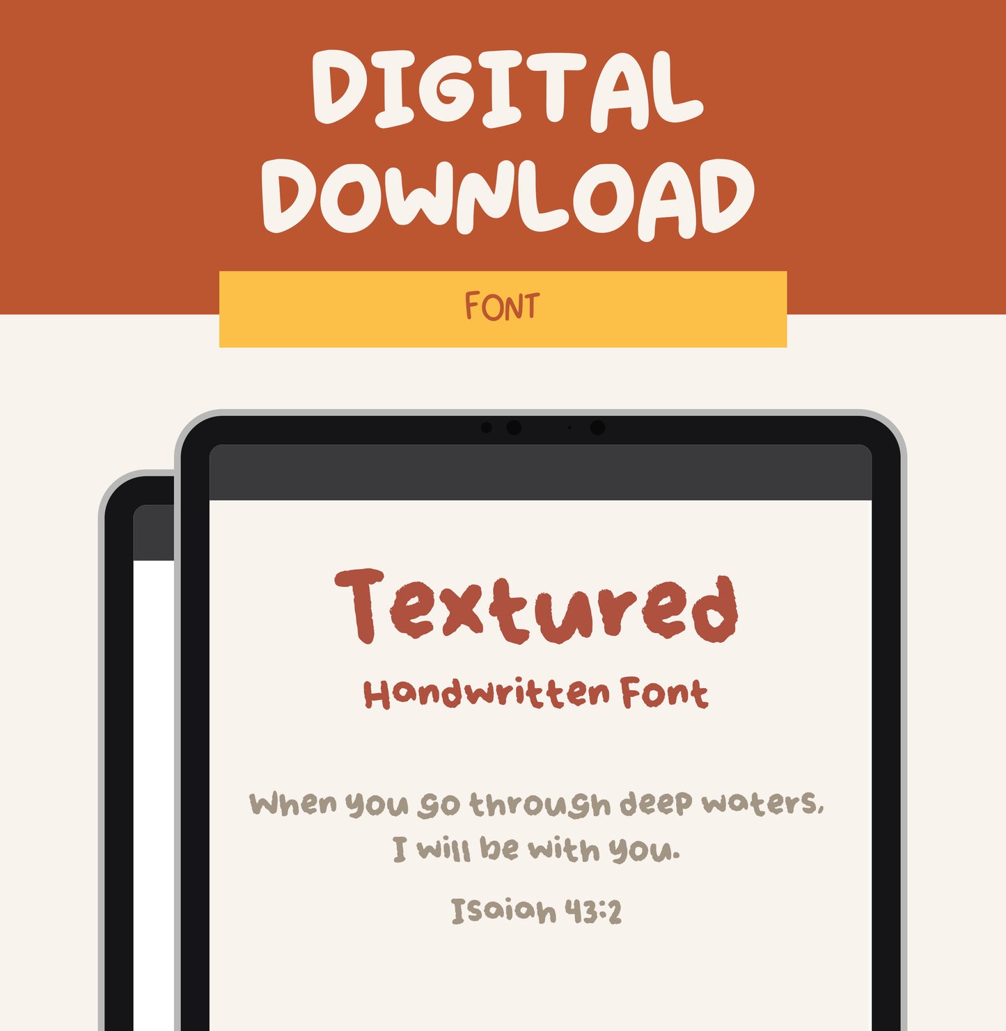 Textured |  Font