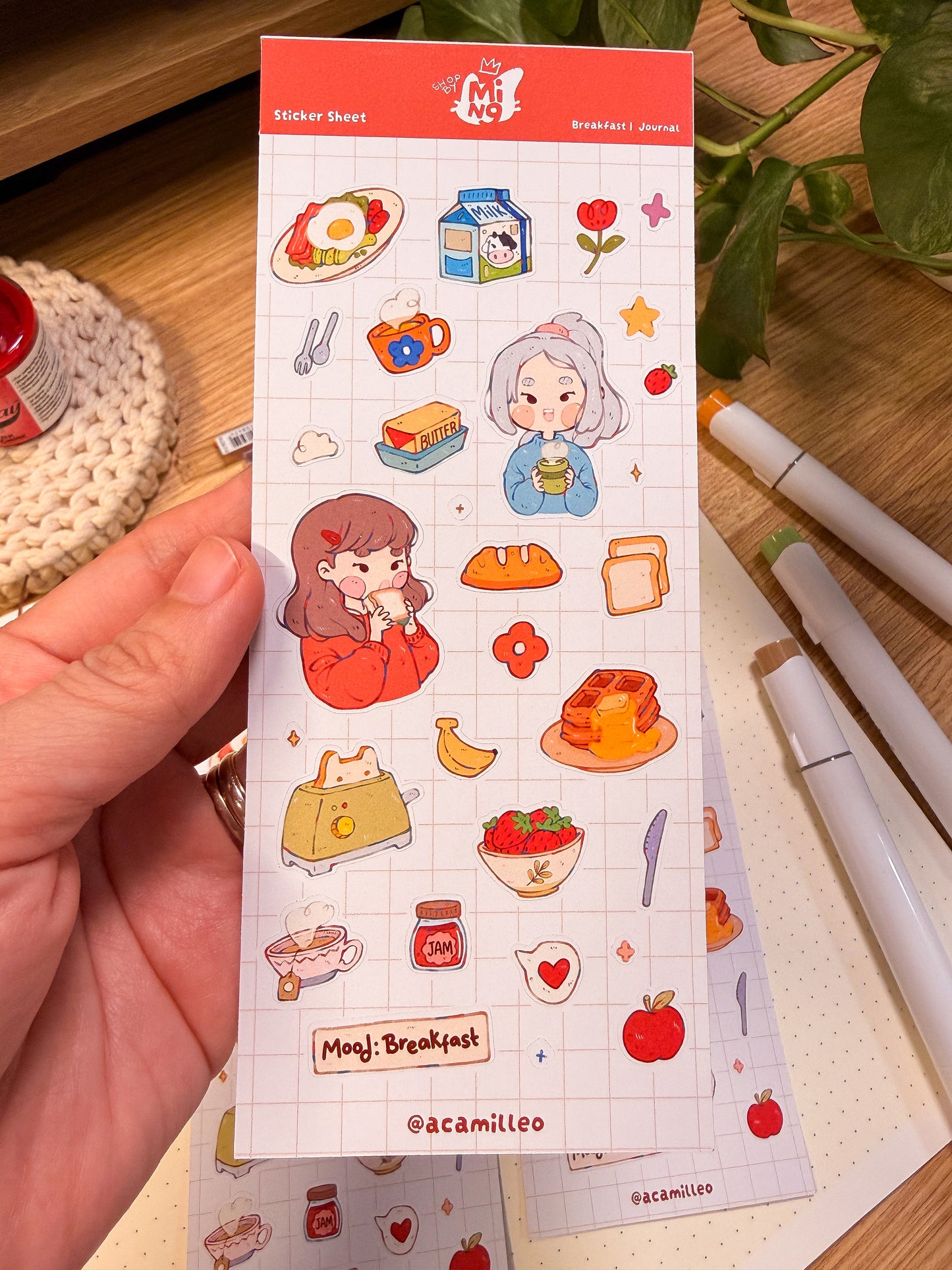 Breakfast Sticker Sheet | 1 PC