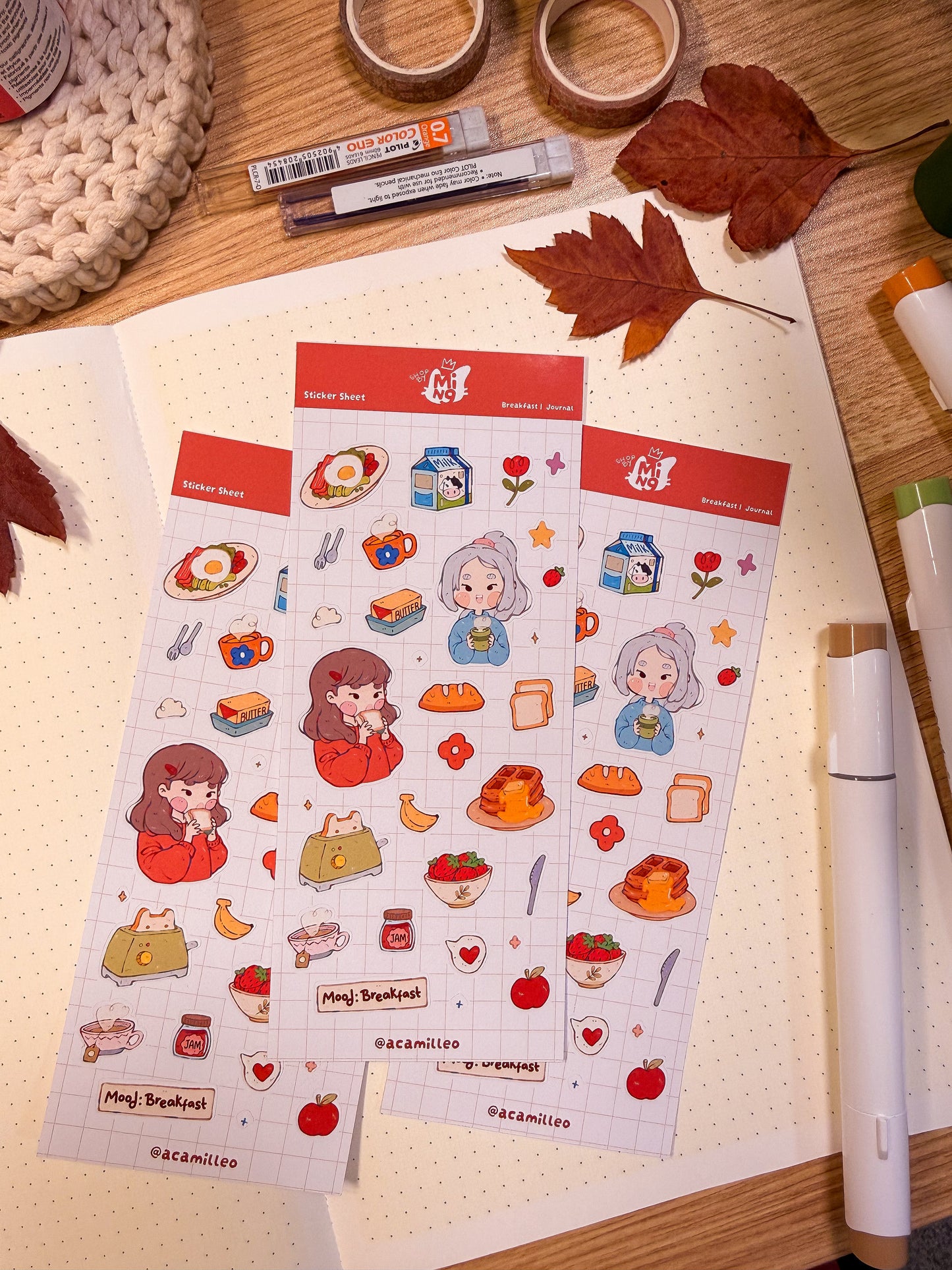 Breakfast Sticker Sheet | 1 PC