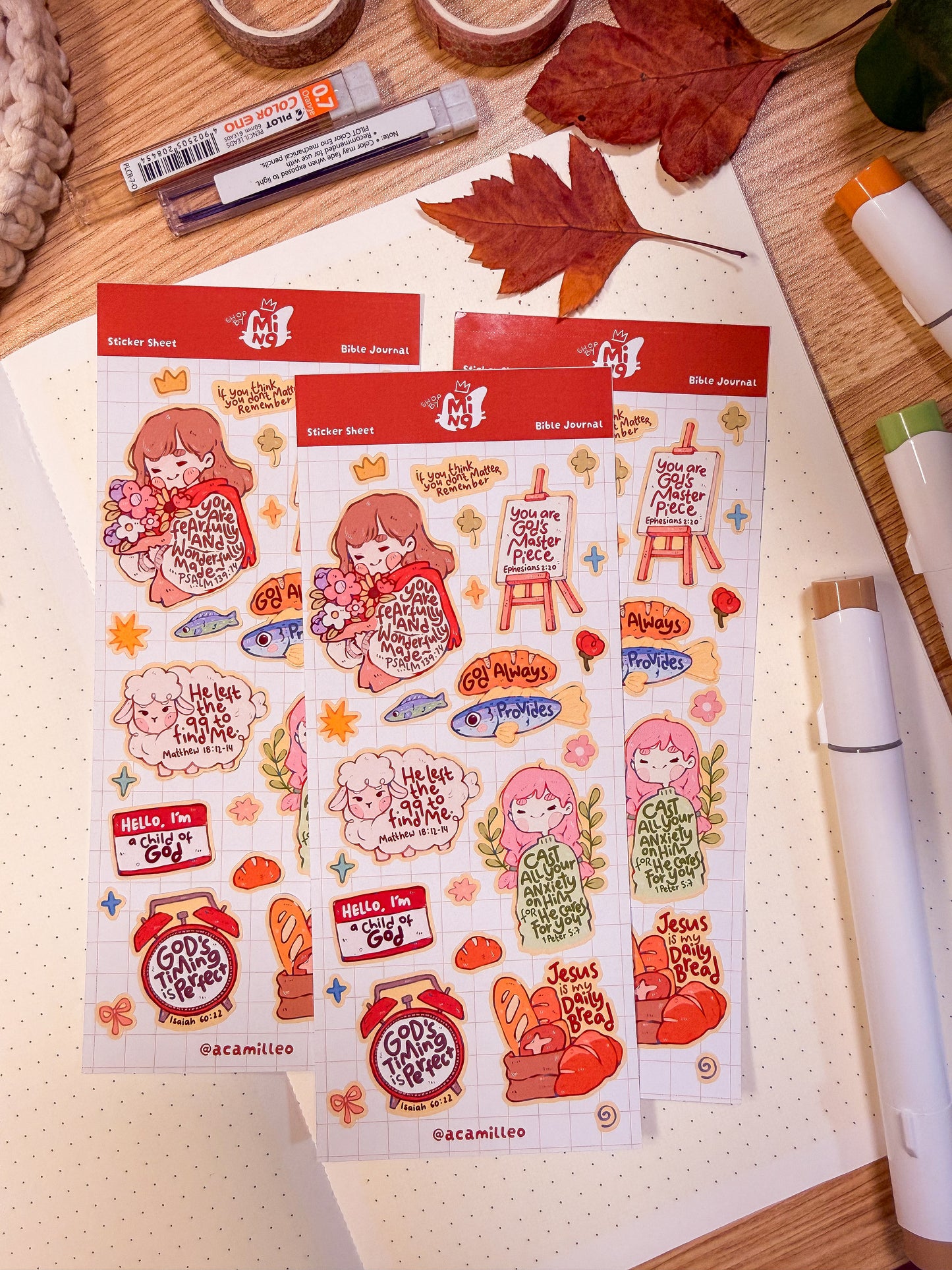 Bible Journal Sticker Sheet | 1 PC