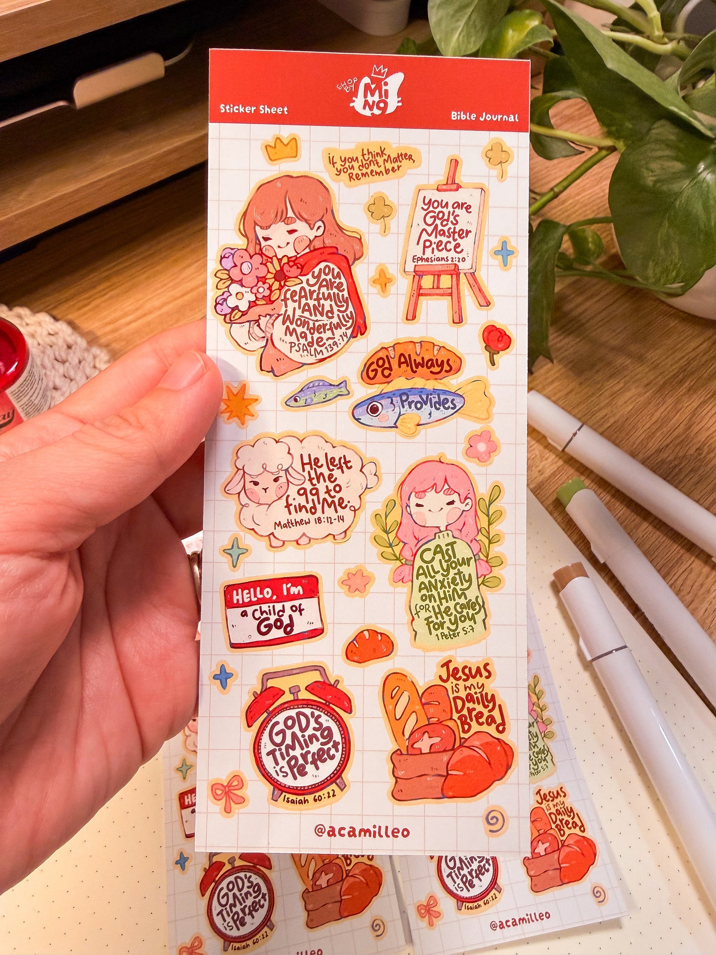 Bible Journal Sticker Sheet | 1 PC