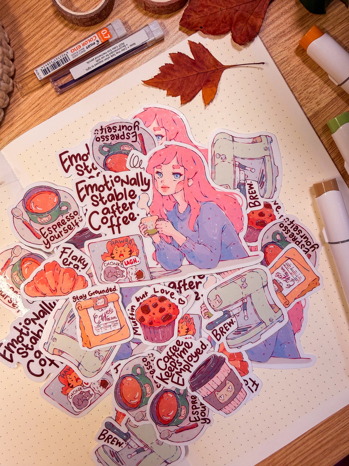 Coffee shop | sticker pack 7 PCS