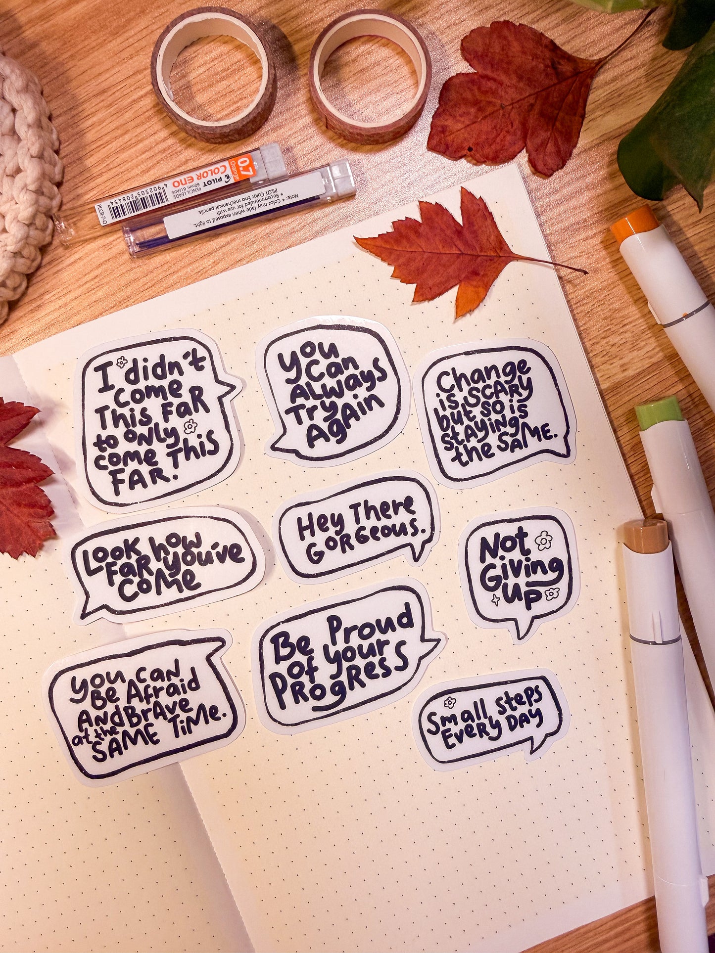 Little Happy Notes | Sticker pack 9 PCS