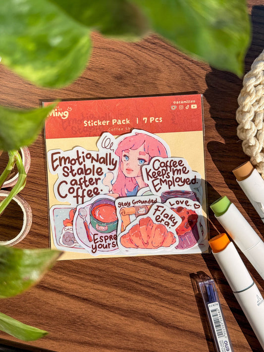 Coffee shop | sticker pack 7 PCS