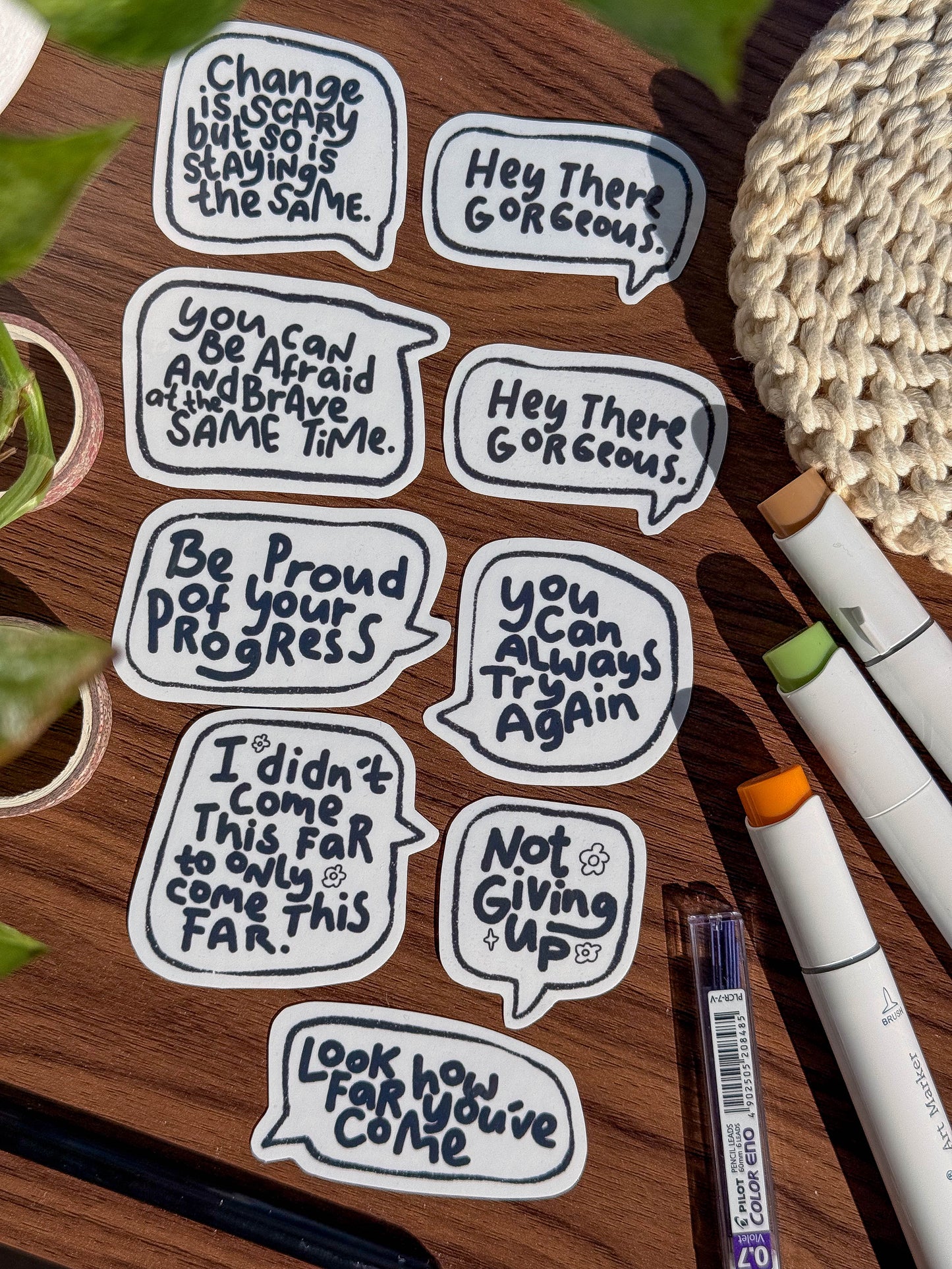Little Happy Notes | Sticker pack 9 PCS