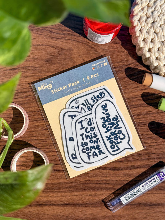 Little Happy Notes | Sticker pack 9 PCS