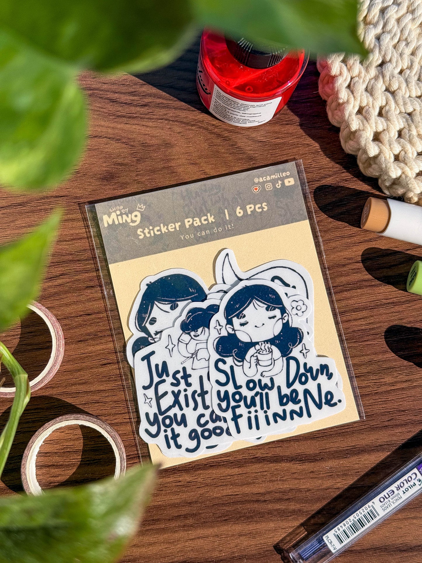 You can do it! | Sticker pack 6 PCS