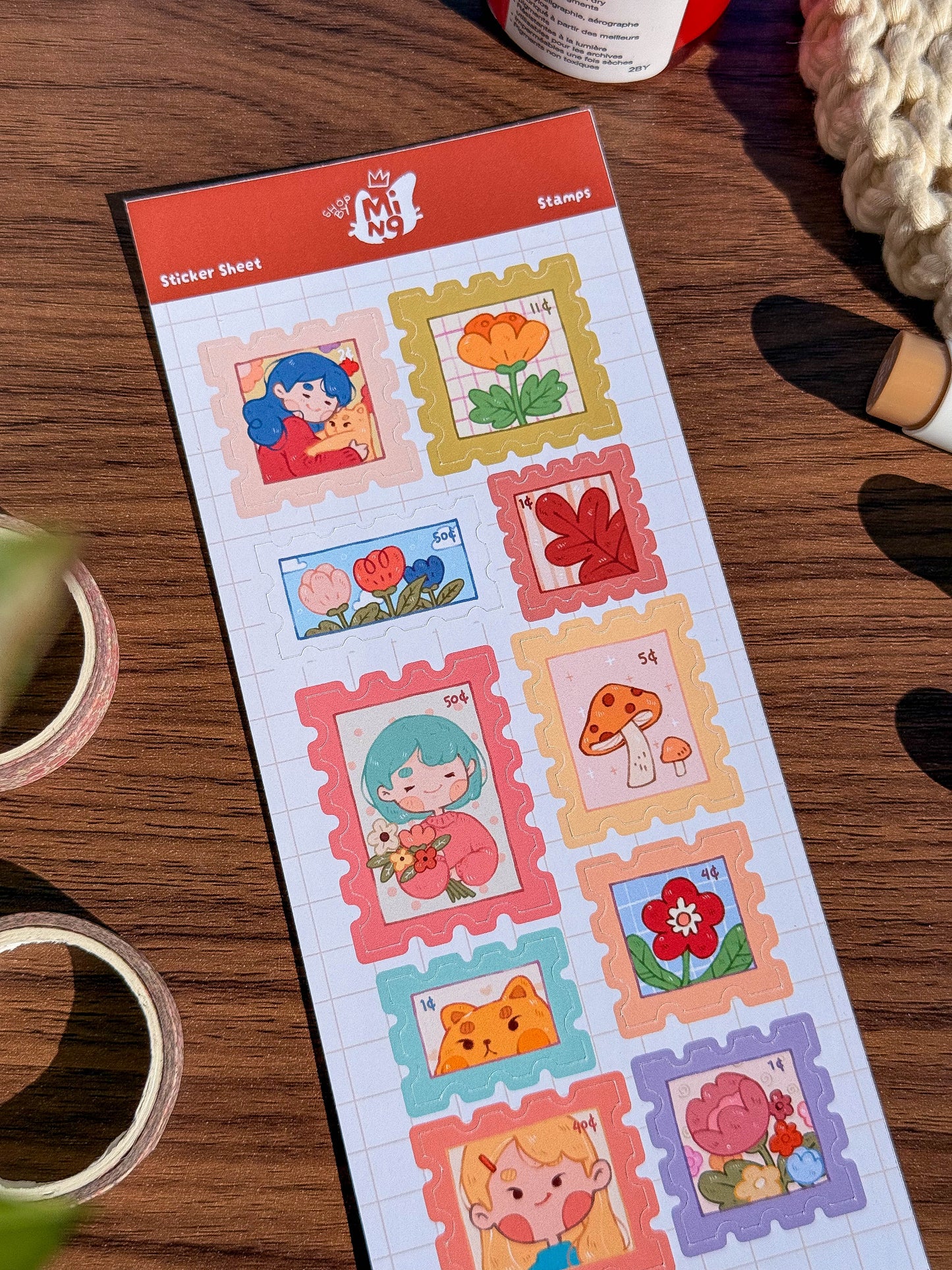 Stamp Sticker Sheet | 1 PC