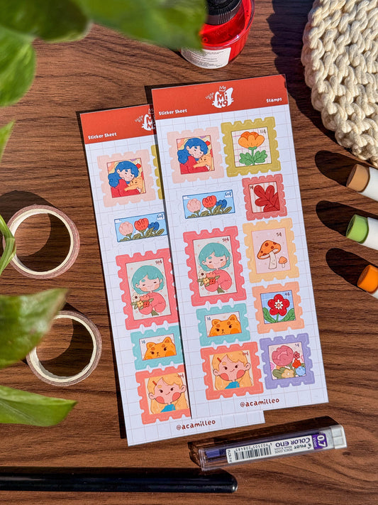 Stamp Sticker Sheet | 1 PC