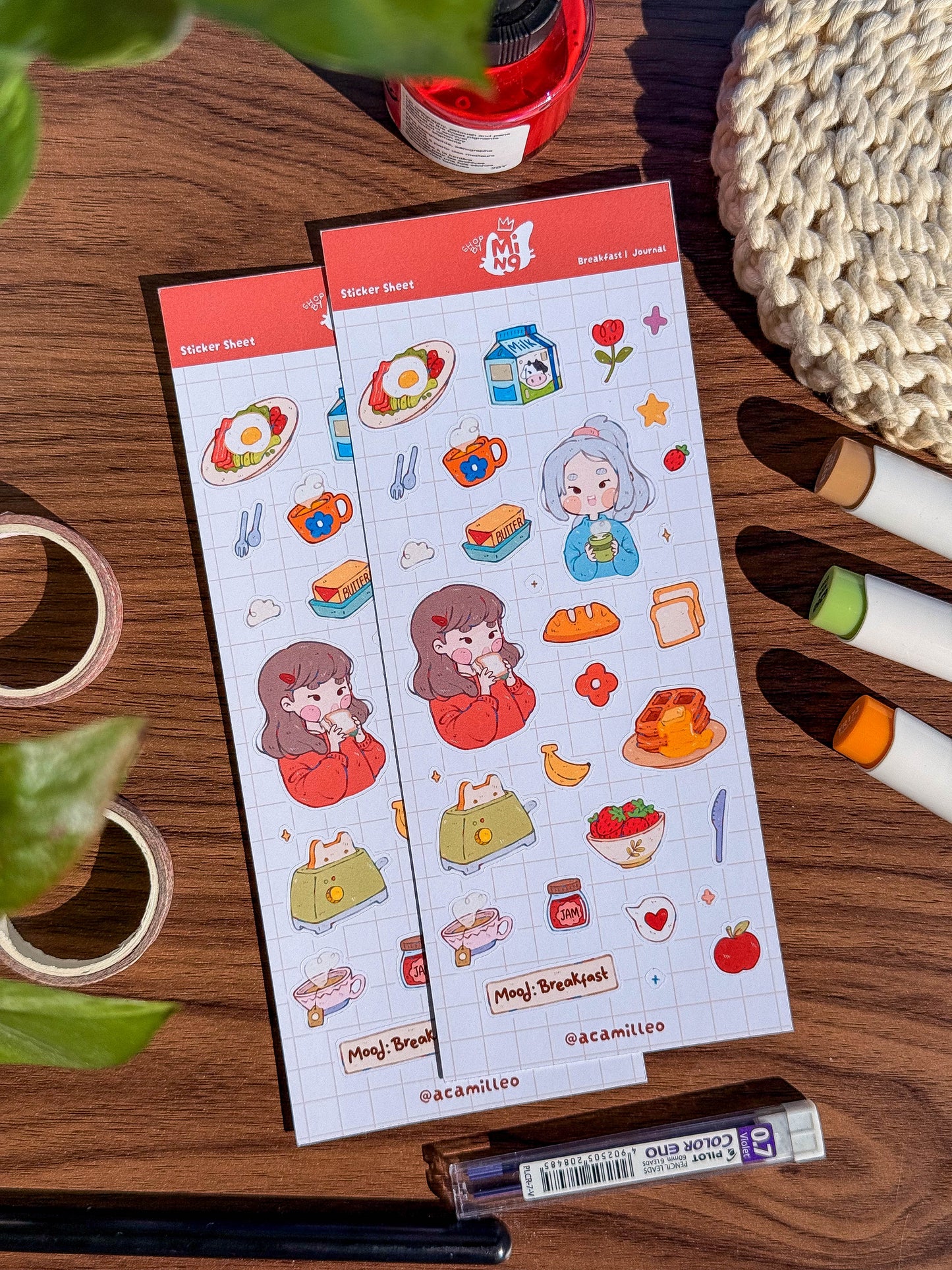 Breakfast Sticker Sheet | 1 PC