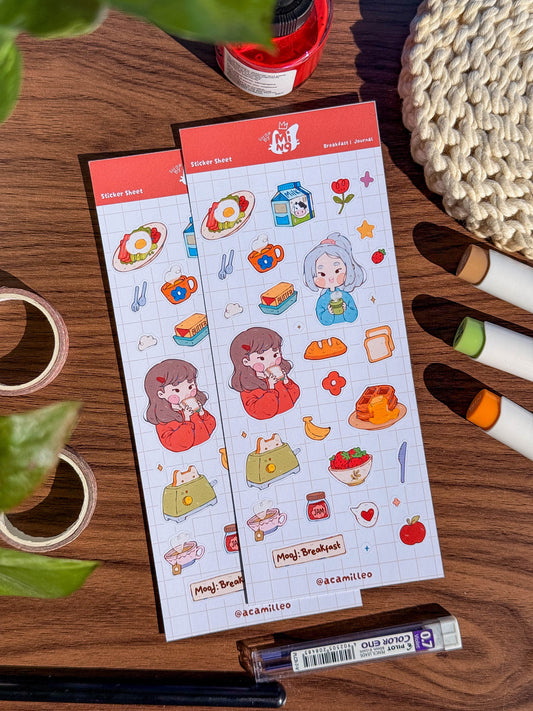 Breakfast Sticker Sheet | 1 PC