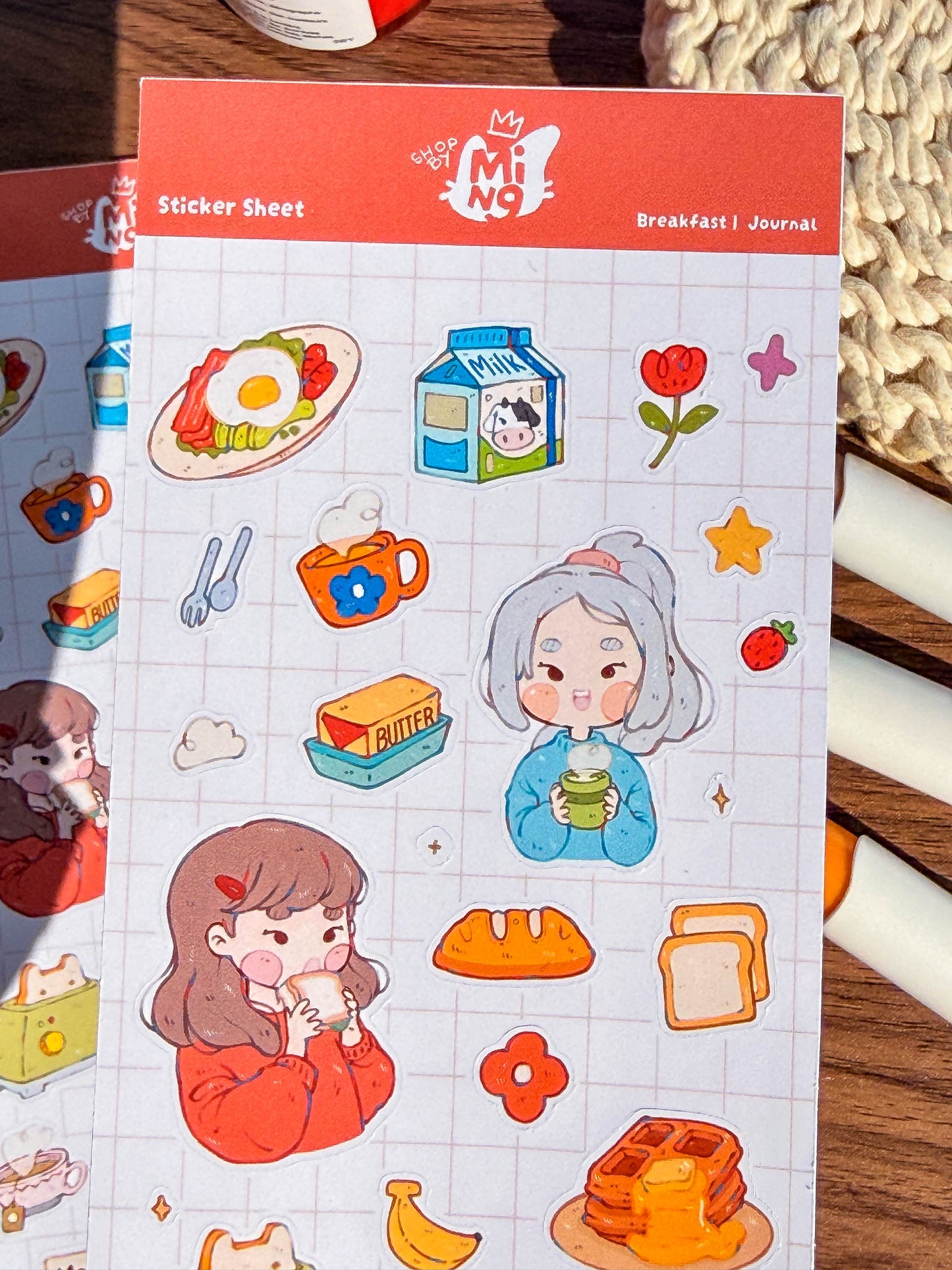Breakfast Sticker Sheet | 1 PC