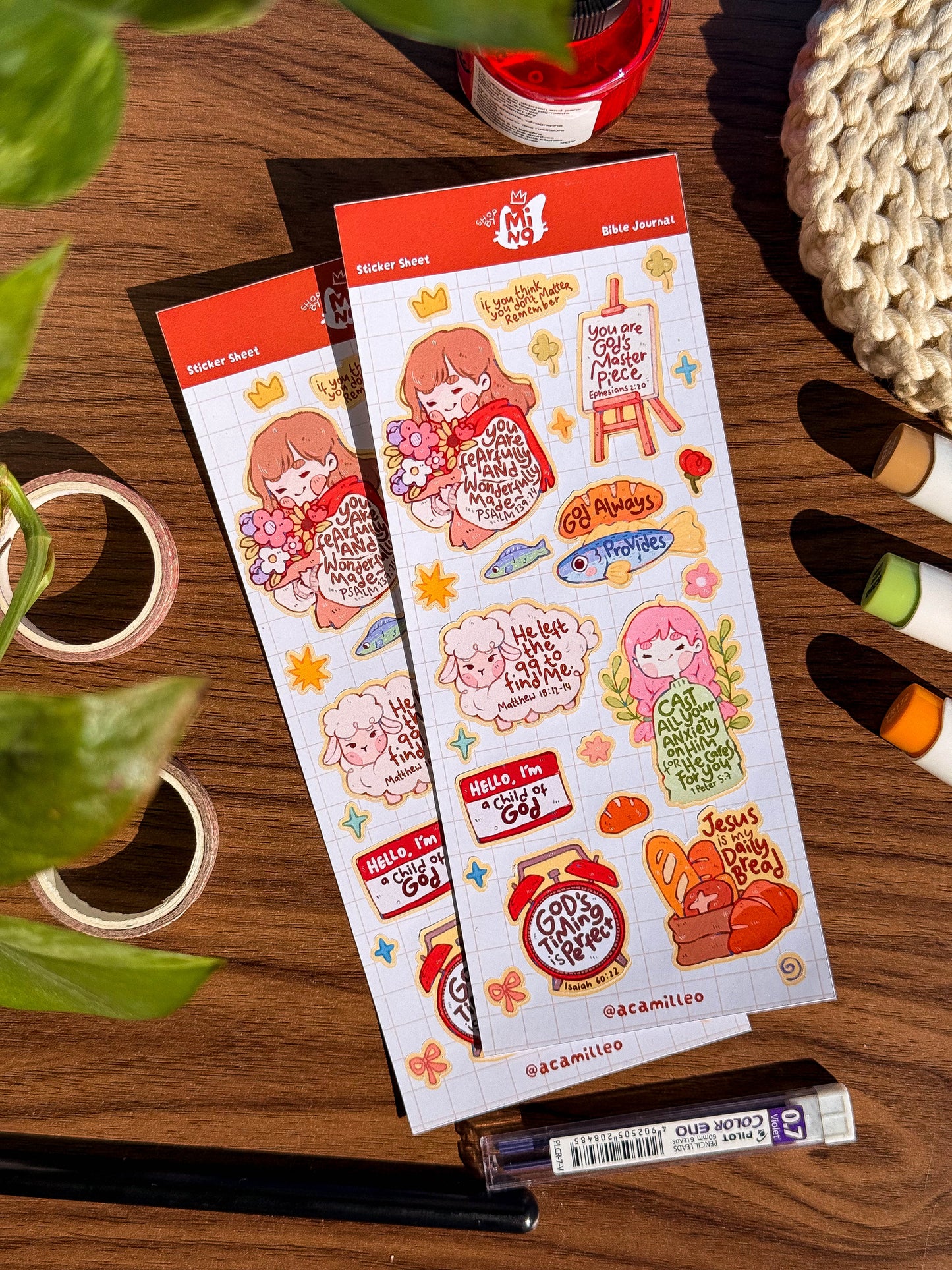 Bible Journal Sticker Sheet | 1 PC
