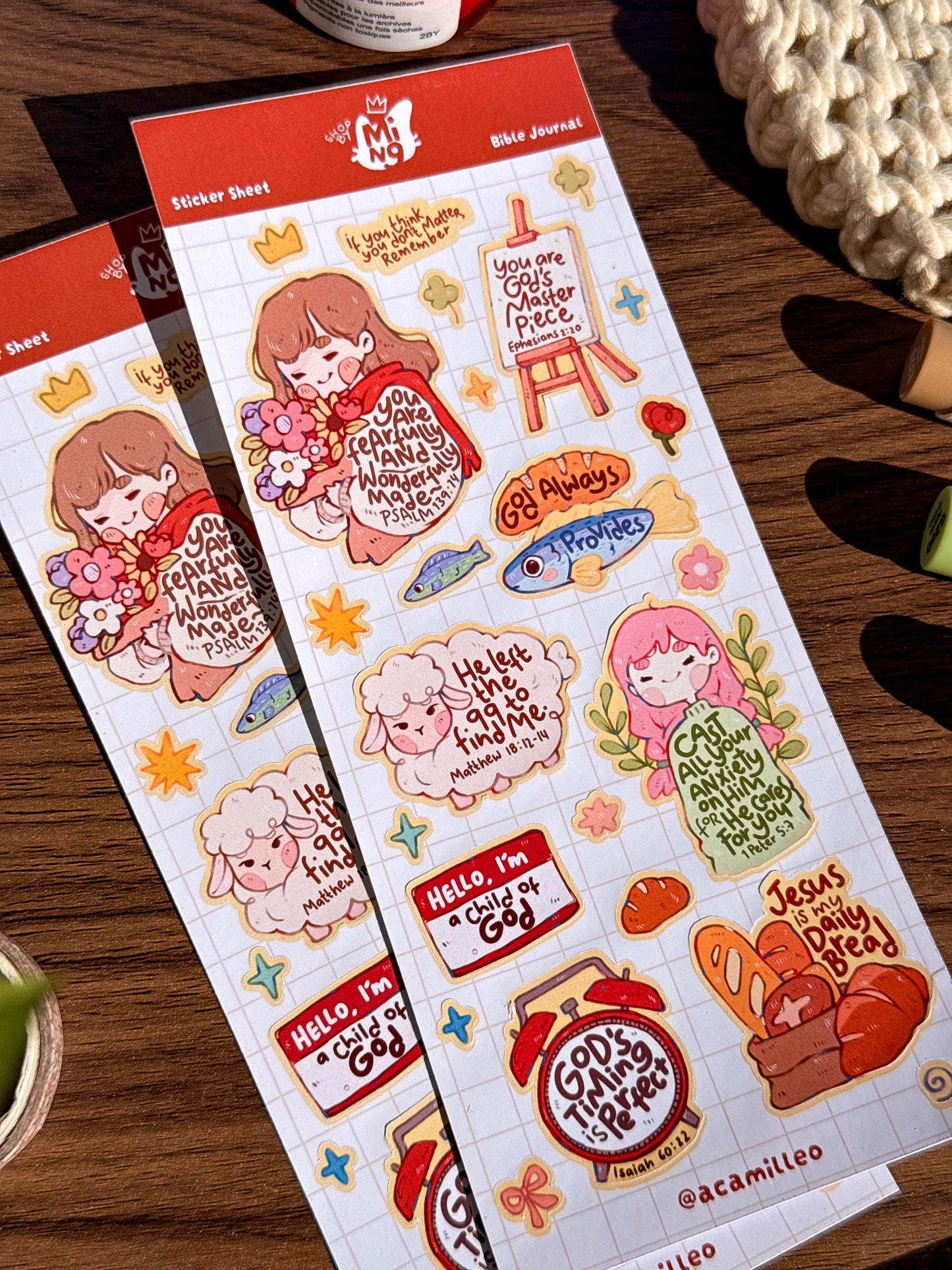 Bible Journal Sticker Sheet | 1 PC