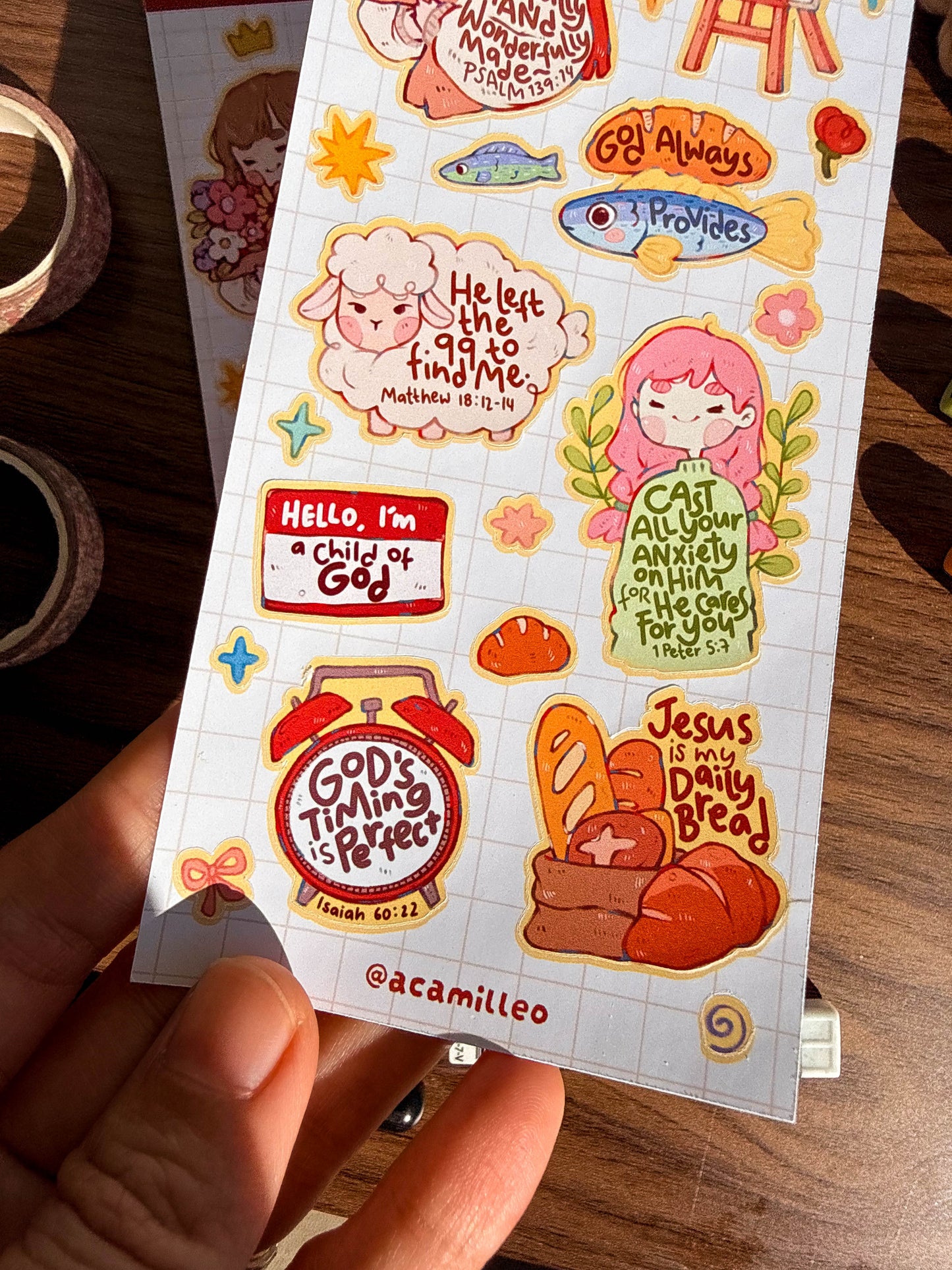 Bible Journal Sticker Sheet | 1 PC