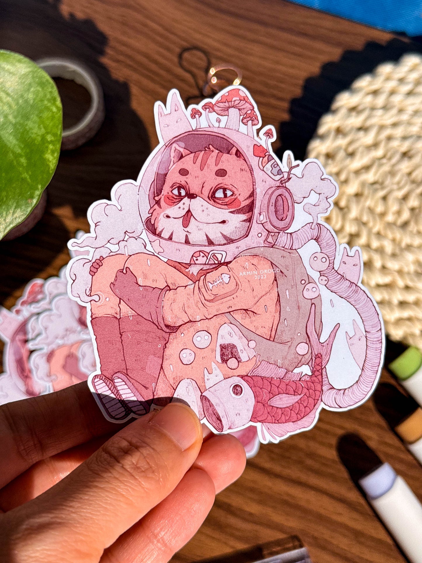 Astro Cat Vinyl Sticker | 1 PC