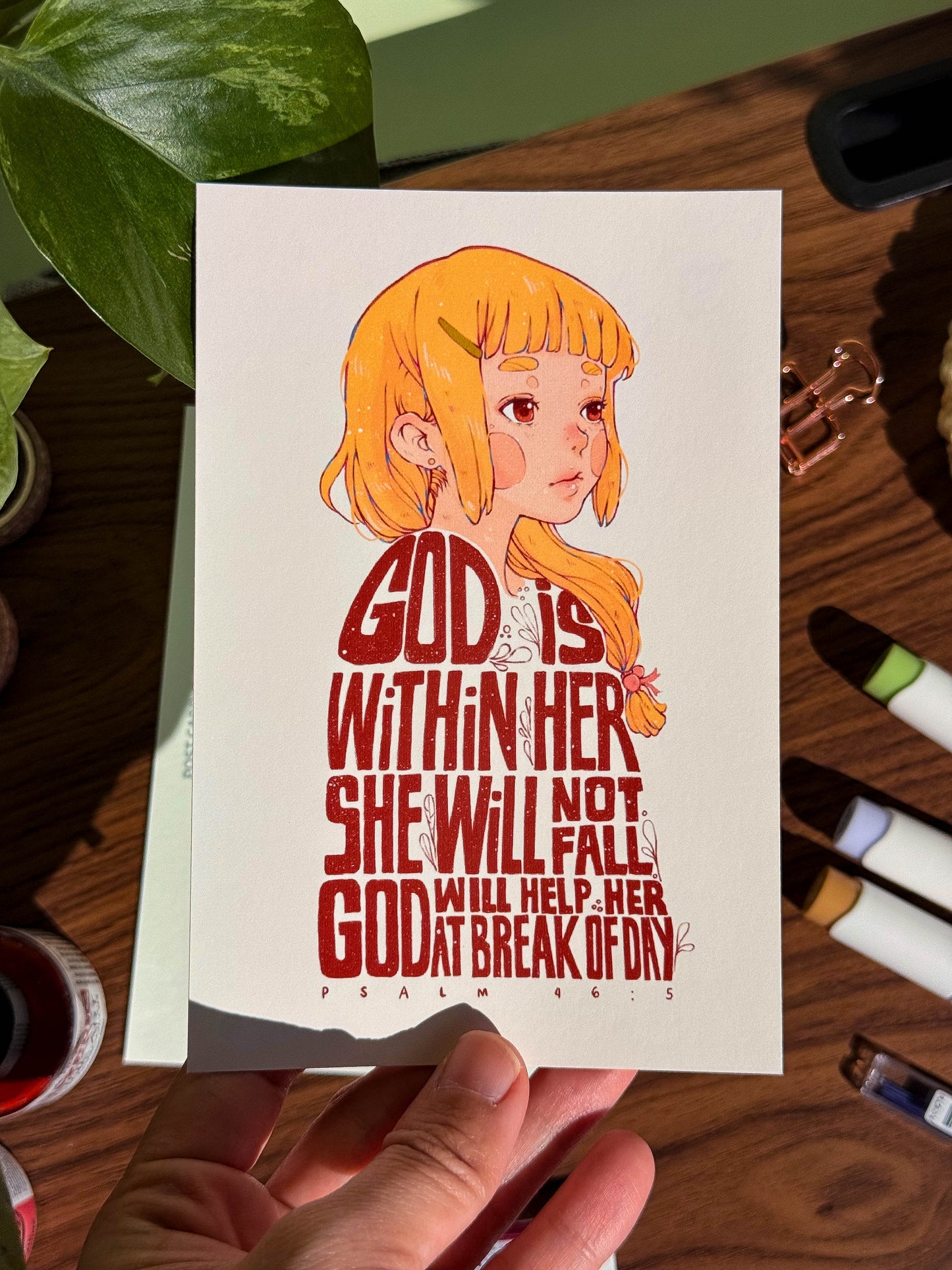 Psalm 46:5 Post Card