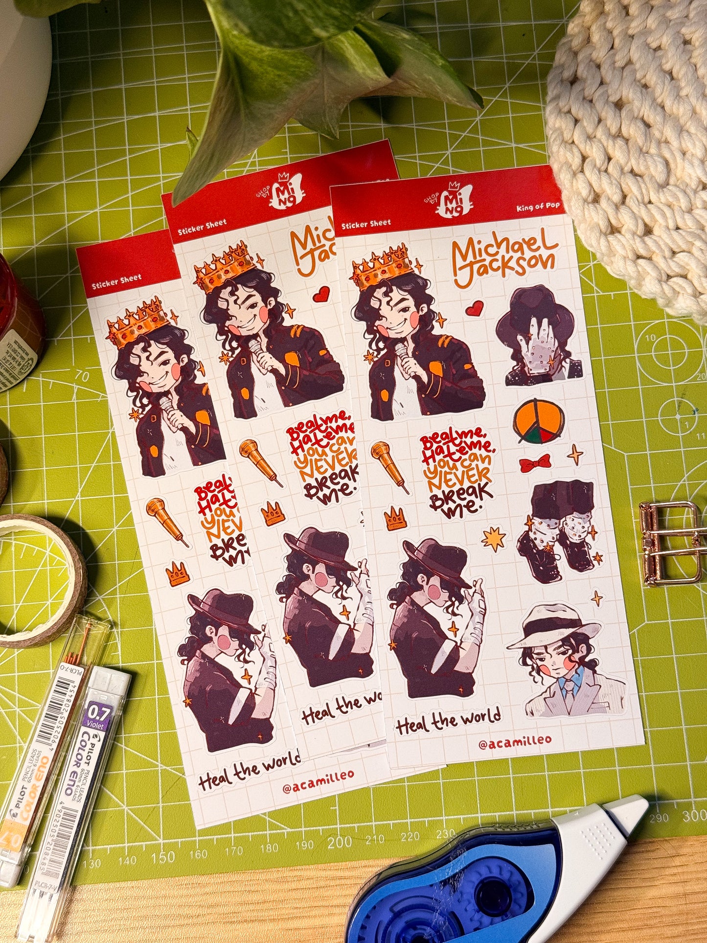 Limited Edition - King Of Pop Sticker Sheet