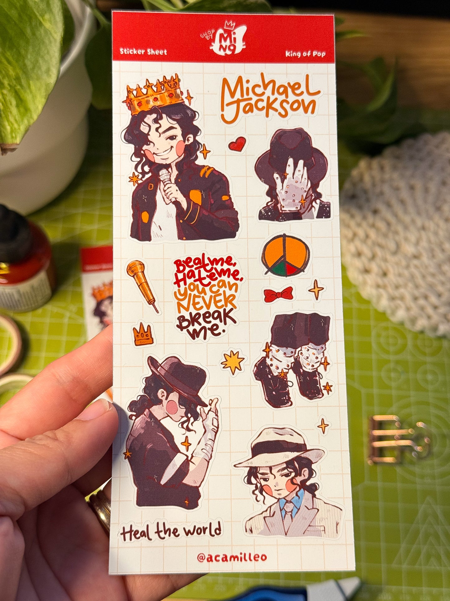 Limited Edition - King Of Pop Sticker Sheet