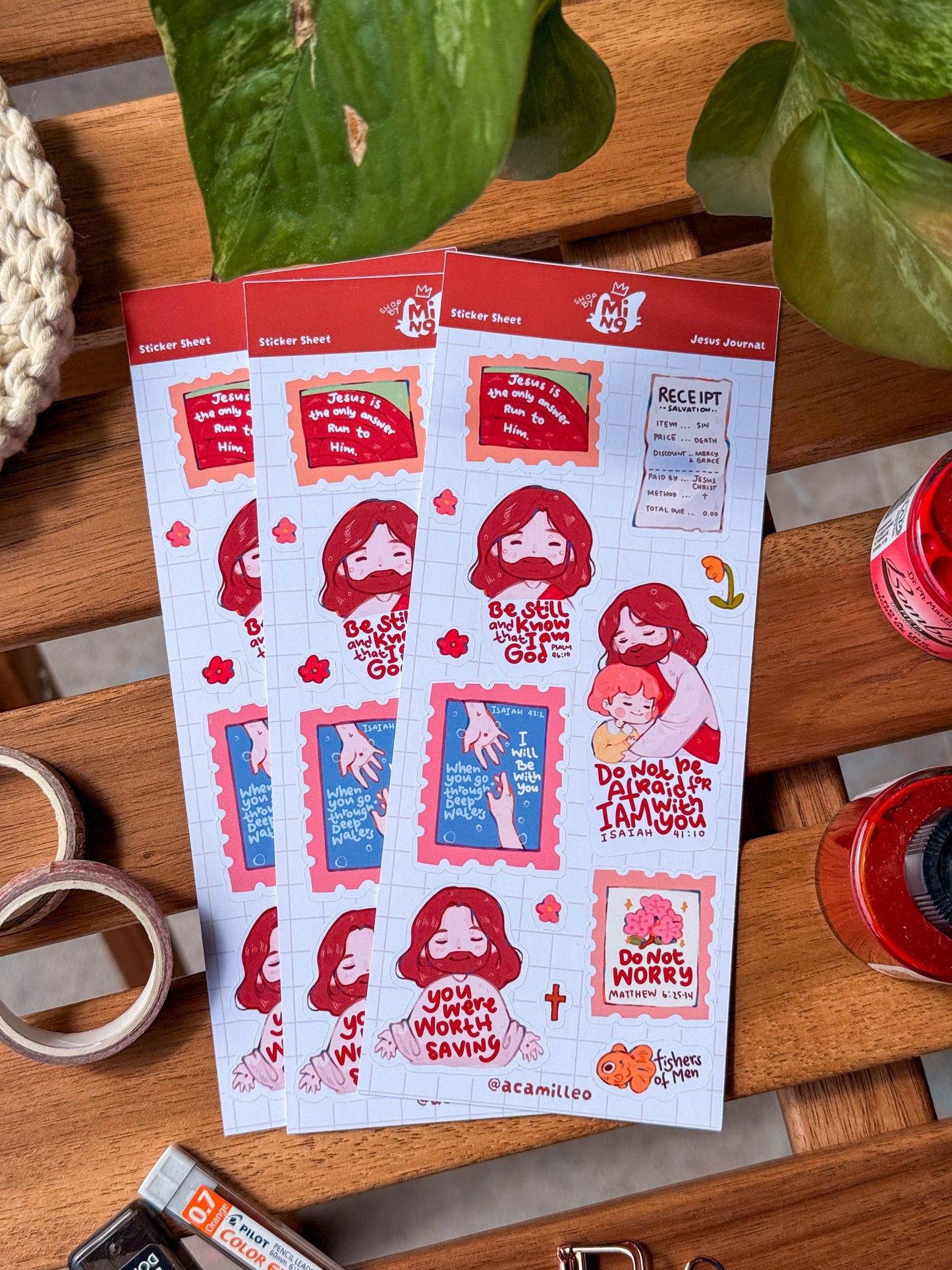 Jesus Journal Sticker Sheet | 1 PC