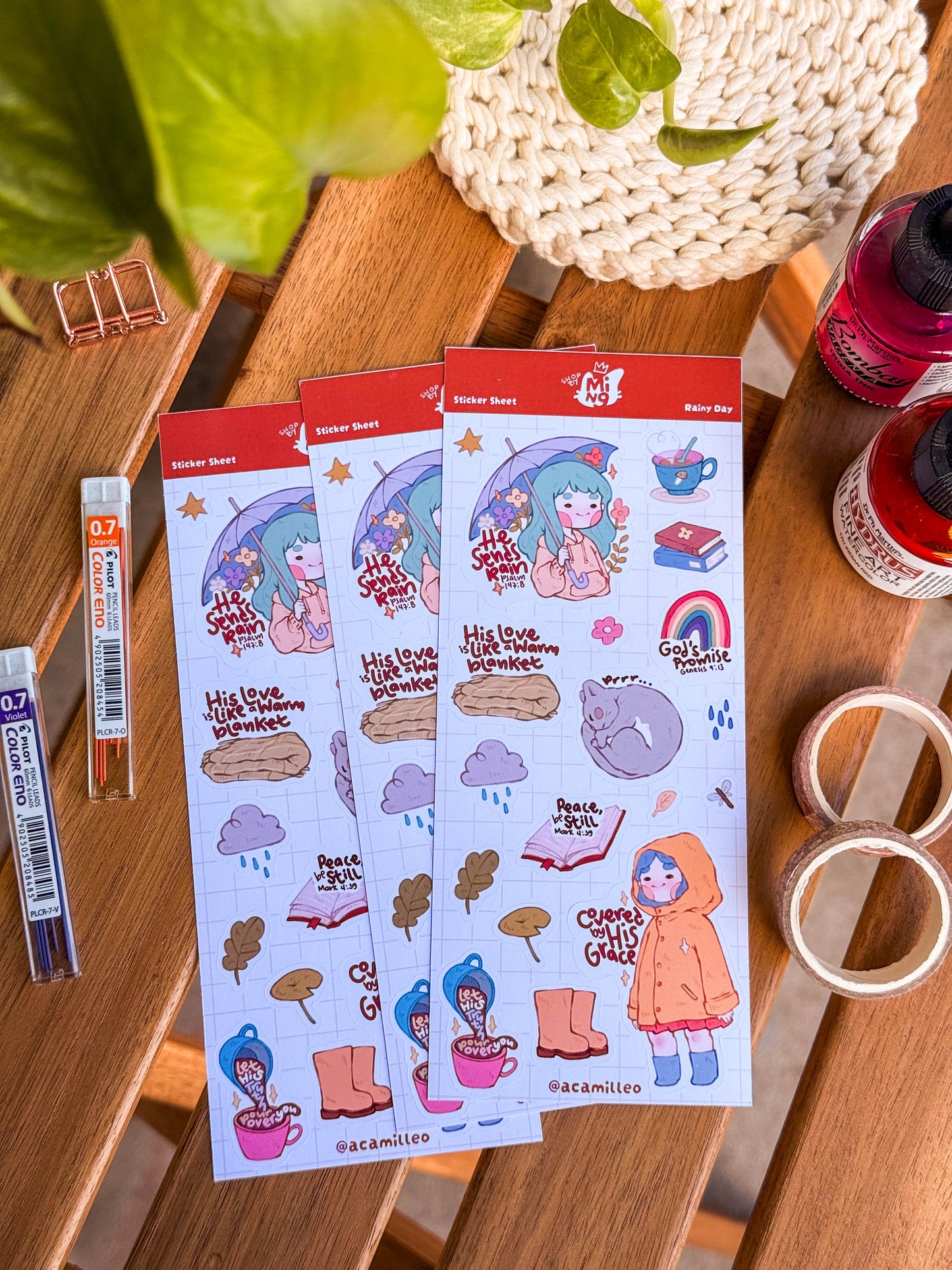 Rainy Day Sticker Sheet | 1 PC