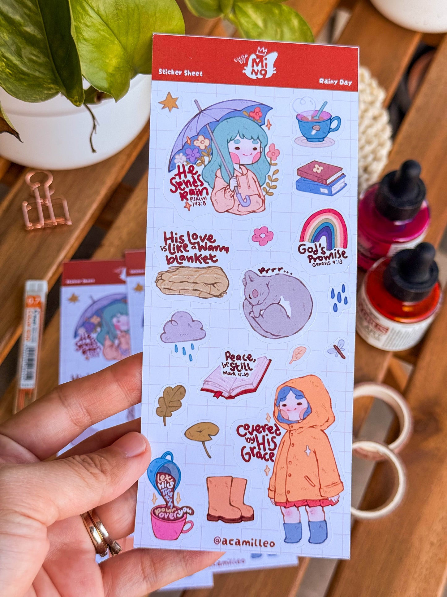 Rainy Day Sticker Sheet | 1 PC